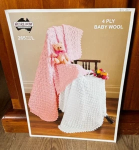 HEIRLOOM 2 SHAWLS USING 4PLY YARN 2 DESIGNS THIS LEAFLET IS BRAND NEW - Picture 1 of 1