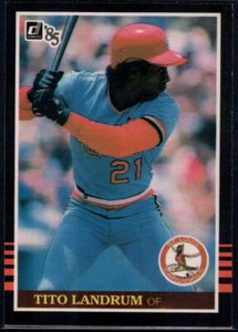 1985 Donruss #168 Tito Landrum NM-MT Cardinals 