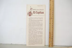 BIENVENIDO A BORDO DEL CAPITAN~FOLLETO HORARIO FERROCARRIL SANTA FE~EDICIÓN I JULIO 1970 - Imagen 1 de 8
