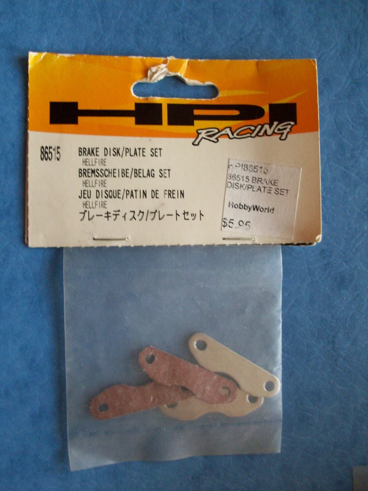 GENUINE HPI 86515 BRAKE DISK PLATE SET HELLFIRE #86515 NIP - Image 1 of 1