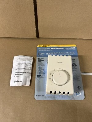 Cadet Mechanical Thermostat T410B Double Pole #a4 - Image 1 of 4