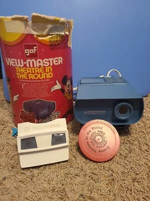 Juego de carretes proyector de animador visor estéreo vintage GAF View-Master Disney LV-1 Foto 1 de 4