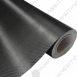 50cm X 1M 3D Black Matte Carbon Fiber Vinyl Film Sticker Car Wrap Motorcycle - Imagen 1 de 2