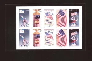 US - Booklet pane of 10 - Sc# 3776-80 - Old Glory - MNH - Picture 1 of 1