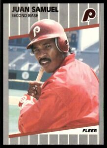1989 Fleer Juan Samuel Philadelphia Phillies #581