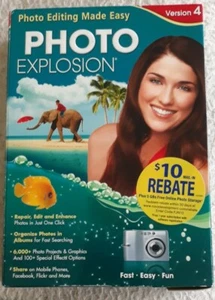Photo Explosion Deluxe Ver. 4, Windows XP, Vista, or 7, Photo Editing Program - Picture 1 of 9