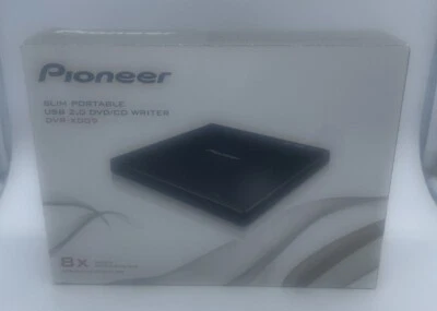 New Pioneer Slim Portable USB 2.0 DVD/CD Writer DVR-XD09 8x Max Speed - Image 1 of 4