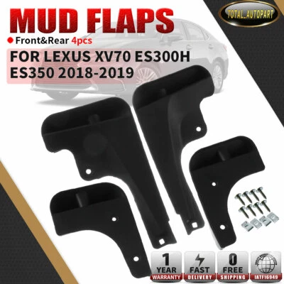 4x Splash Guards Mud Flaps Front & Rear for Lexus XV70 ES300h ES350 2018 2019 - Image 1 of 4