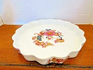 A 10" Shafford Oven to Table Porcelain Quiche Bowl Maison Buffet Pattern   - Picture 1 of 4