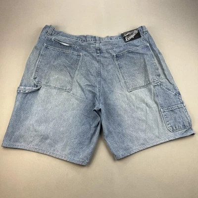 Pantalones Cortos De Colección Renegade Jean Para Hombres 52 Azul Denim Calce Suelto Carpintero Patinador y2k Foto 1 de 4