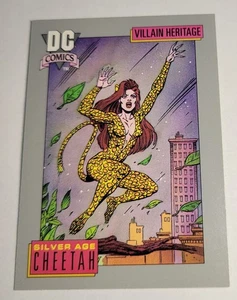 1992 Sivler Age Cheetah Card #23 DC Comics Villain Heritage Impel Hobby - Picture 1 of 4