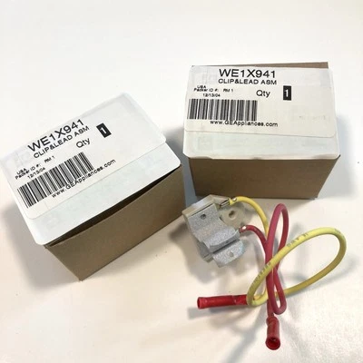 Pieza de repuesto genuina GE WE1X941 secadora clip y conjunto de plomo Foto 1 de 4
