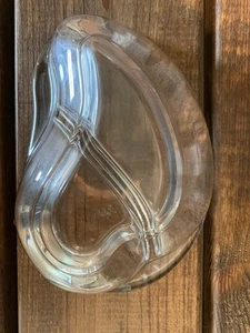 Vintage Clear Fostoria Skyflower Crystal 2 Part Relish Serving Dish-uv Reactive - Picture 1 of 5