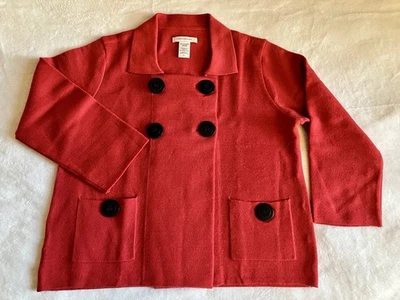 Suéter Covington Rojo Mezcla Lana Doble Pecho Talla S Foto 1 de 4