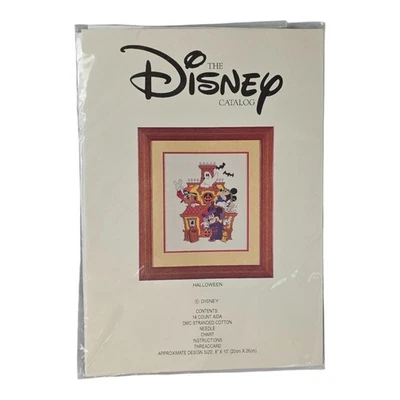 Vintage The Disney Catalog Mickey & Friends Halloween Cross Stitch Kit - Image 1 of 3