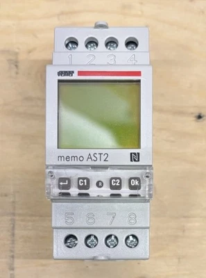 VEMER VE343000 MEMO AST2 NFC INTERRUTTORE ASTRONOMICO SETTIMANALE 2 CONTATTI - Immagine 1 di 2