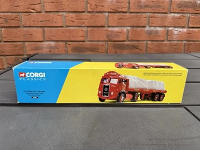 Unidad de tractor Corgi 28001 Atkinsons con remolque plano Suttons of St Helens - 1:50 Foto 1 de 4