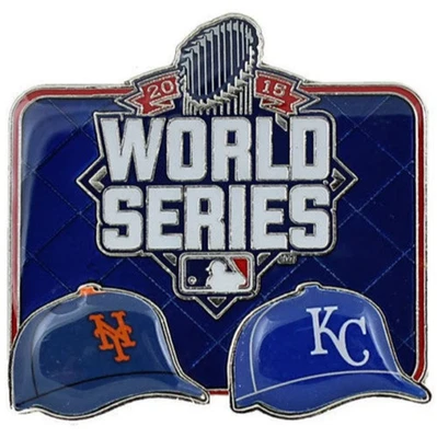 2015 World Series pin New York Mets Kansas City Royals MLB Official Merch - Image 1 of 3