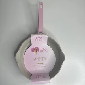 Paris Hilton 9.5 Inch Cast Aluminum Pink Fry Pan - Picture 1 of 11