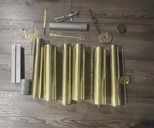 Emperor Clock Parts Lot – Hermle Movement, Weights, Sold As Is - Picture 1 of 6