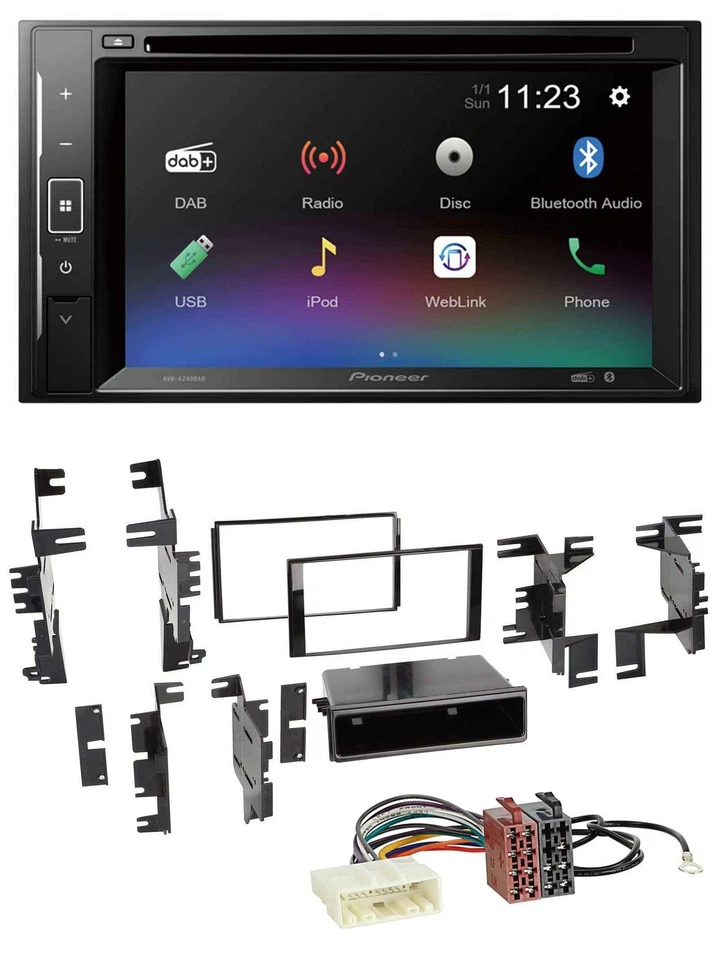 Pioneer Bluetooth MP3 USB 2DIN DAB DVD Autoradio für Nissan Versa ab 07 Xterra a - Bild 1 von 4