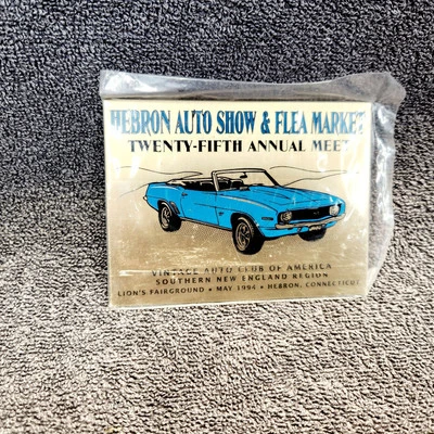 Vintage Car Show Dash Plaque. Hebron Auto Show & Flea Market. May 1994. - Image 1 of 4