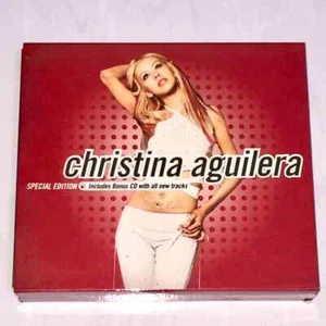 Christina Aguilera 2000 Self-Titled Album Taiwan Ltd OBI Red Box 2-CD with Bonus - Picture 1 of 17