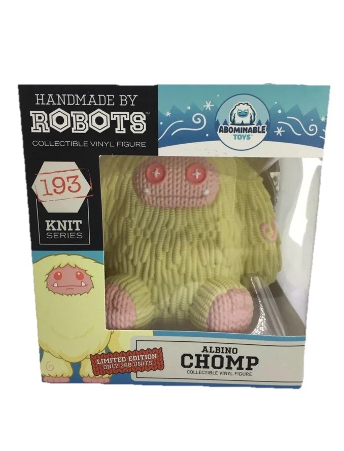 Abominable Toys Albino Chomp Vinyl - Handmade By Robots - Limited Edition Of 288