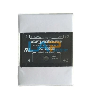 New For Crydom DC Solid State Relay DC100D20 INPUT 4-32VDC OUTPUT 20A 1-100VDC - Image 1 of 4