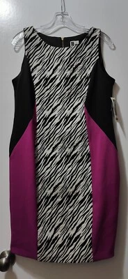 Vestido para mujer Julian Taylor estampado animal talla 10 Foto 1 de 3