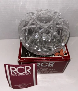 Vintage Royal Rock Crystal Cut Glass Jewelry Trinket Powder Jar Anyuse RCR Italy - Picture 1 of 14