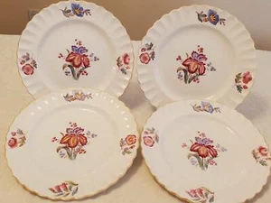 Spode Copeland Iris Salad Plates 8" Set of 4 - Picture 1 of 7