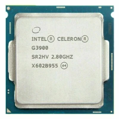 Intel Celeron G3900 Skylake Dual-Core 2.8 GHz LGA 1151 51W SR2HV Processor CPU - Image 1 of 3