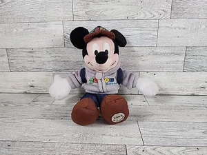 2003 Walt Disney World Mickey Mouse Beanie Baby Mütze & Rucksack 8 Zoll Plüsch Vintage Puppe - Bild 1 von 7