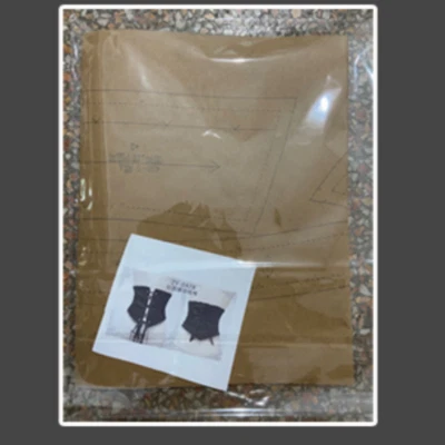 Retro Sewing Pattern Paper Brown Paper Handmade Yukata Kimono Jacket Cardigan - Image 1 of 4