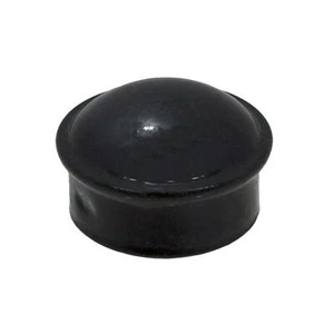 1 3/8" Black Chain Link Fence Steel Dome Round Post Caps - Picture 1 of 3