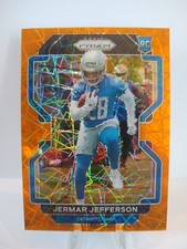 2021 Prizm Orange Laser Jeramy Jefferson #404 RC Rookie Football Card