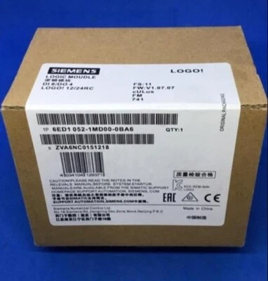 Siemens LOGO! 12/24RC 6ED1 052-1MD00-0BA6 - Image 1 of 2