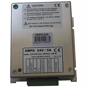 DATAKOM SMPS-245 Cargador de batería del generador / Fuente de alimentación de 24V / 5A DC - Imagen 1 de 3