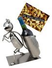 BRUBAKER Weinflaschenhalter Frosch Flaschenstaender aus Metall + Grusskarte