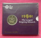 2015 Longest Reigning Monarch Five Pound Bu Coin Pack - Sealed
