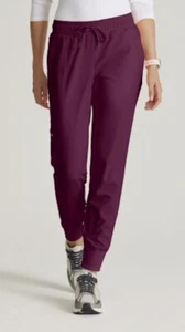 Barco Scrubs 647 Elastic Drawcord JOGGER Scrub Pant in "Wine" Size 2XL - Picture 1 of 2