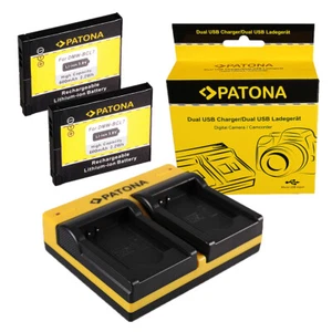 2x Patona Akku + Dual USB Ladegerät für Panasonic Lumix DMC-SZ9 - Bild 1 von 1