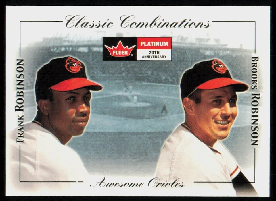 2001 Fleer Platinum Classic Combinations Retail Frank/Brooks Robinson #34CC - Image 1 of 2