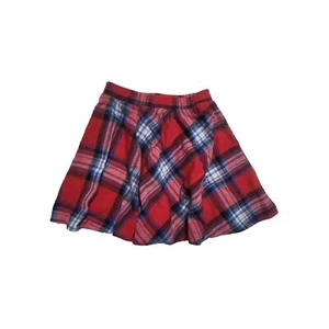 Vintage Girls Skirt Red Plaid  Size 5 Acrylic Wool Blend - Picture 1 of 2