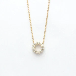 Tiffany Rotgold (18K) Diamant Herren,Damen Mode Halskette mit Anhänger BF572498 - Bild 1 von 9