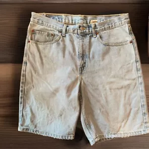Pantalones Cortos De Colección Levis Jorts 34 Denim 10" Entrepierna Y2K Lavado Desteñido Jean 100% Algodón - Imagen 1 de 19