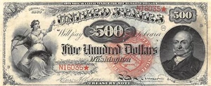 USA $500 Act. of 3.3.1863 Series Z-* Facsimile Uncirculated Banknote ZD 3 - Picture 1 of 2