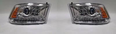 For 2013-2015 Ram 1500/2500/3500 Projector Headlights Pair LH+RH w/ bulbs - Image 1 of 3