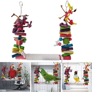 Giant Macaw Parrot Swing Extra Large Parrot Toy Large Cockatoo Toy Bird 30*30CM - Picture 1 of 10